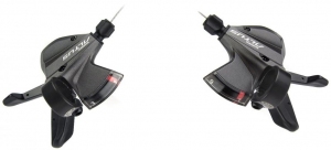 Шифтер SHIMANO SL-M370-L, 3X9 speed black thumbnav 1